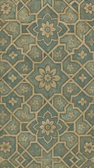 Intricate floral geometric pattern mobile wallpaper