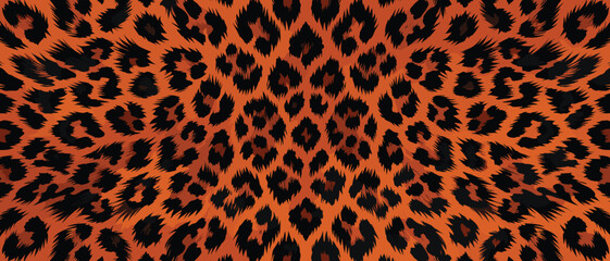 Vibrant leopard pattern texture design with abstract animal print background © Merisca