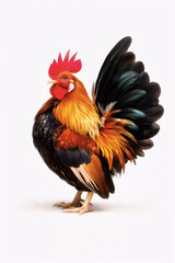 Fototapeta premium Rooster Portrait: Tiny but Mighty