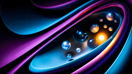 A close up of a bunch of bubbles floating in the air