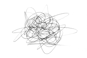 hand drawn sketch scribble circles isolated on white or transparent png