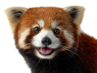 Fototapeta premium Smiling Red Panda Portrait