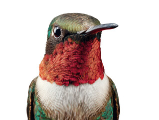 Obraz premium Hummingbird Close-Up: Vibrant Plumage 