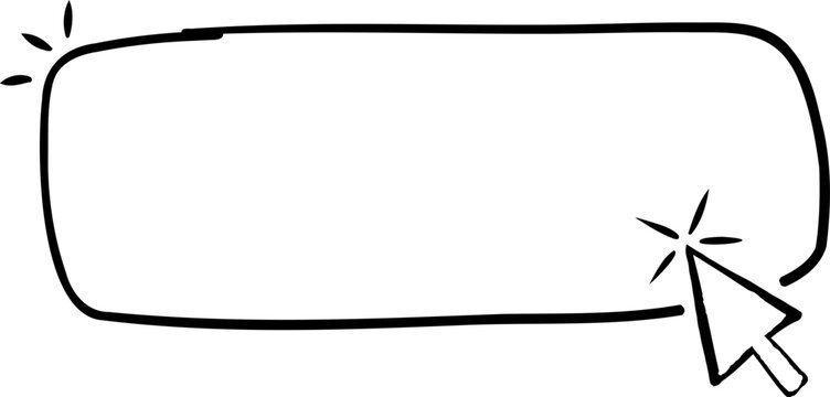 Action button click here, register now frame. Simple border empty form. Press here.
