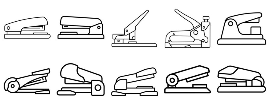 Outline stapler icon isolated sign symbol vector illustration - Collection of high quality vector icons
