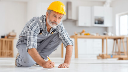 Senior Carpenter Planning Renovation