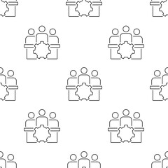 board of directors seamless pattern isolated on transparent background.