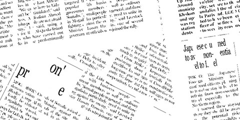 Obraz premium Rough vector background abstract grunge texture old vintage newspaper. Vector white and black newspaper paper grunge pattern old aged texture.