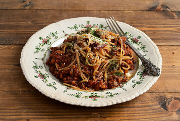 ジビエのボロネーゼパスタ