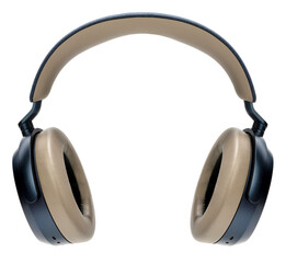 Wireless headphones isolated on white background, Wireless headphones sport Game device on white With clipping path.PNG File.