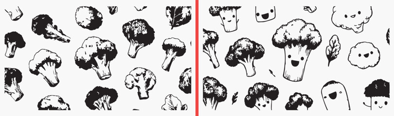 Fototapeta premium minimal vegetable line art, hand drawn food outlines, black and white veggie sketches, simple organic food drawing, kitchen ingredient illustration, healthy food icons, food outline set