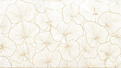 Golden Floral Pattern Background