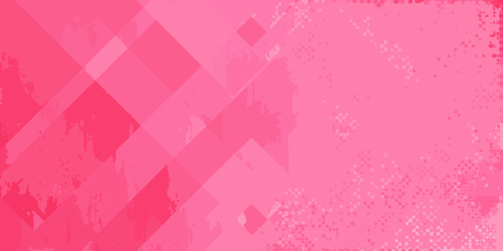 a pink background with a geometric pattern