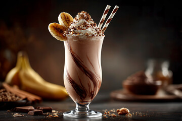Creamy Chocolate Banana Bliss mocktail