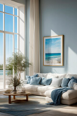 Modern and calm living room