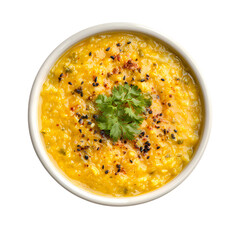 Delicious Dal Tadka isolated on transparent background