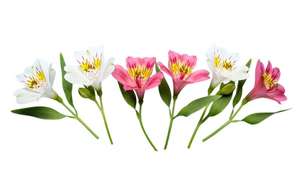 Fototapeta premium White and Pink Flowers Bouquet