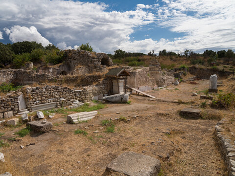 The ruins of the ancient city of Alexandria Troas. Canakkale province, Turkey 