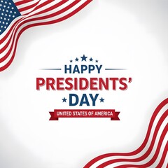 Obraz premium Celebrating Presidents' Day with Patriotic Elements in the United States