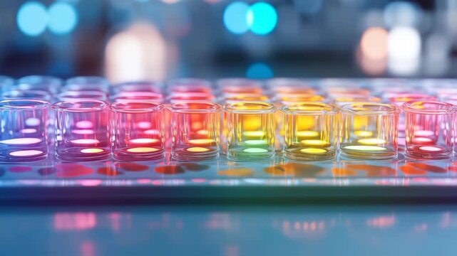 Illuminated Keyboard: A close-up shot of a modern keyboard glows with colorful LED lights, a symbol of cutting-edge technology and digital connectivity. 