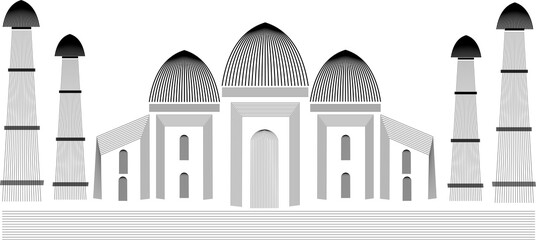 A historical structer of  the Taj mahal.