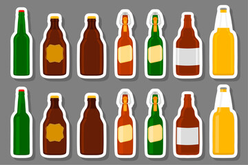 Big kit beer glass bottles with lid for brewery