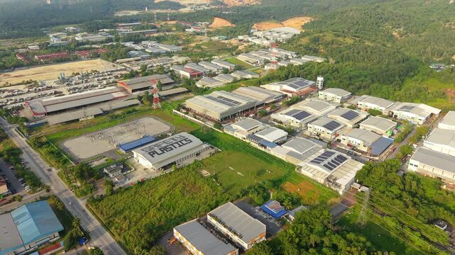 Solar Rooftops and Power Infrastructure in Malaysian Industrial Zone