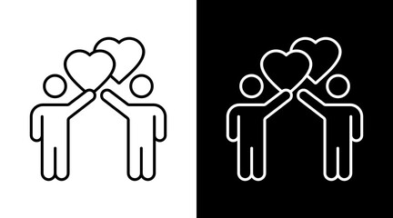 Honesty White Icon Set Design