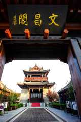 Wenchang Pavilion in the ancient city of Shangqiu, Henan Province, China