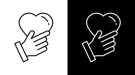 Moral Principles White Icon Set Design