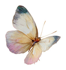 Obraz premium PNG Delicate watercolor butterfly illustration.