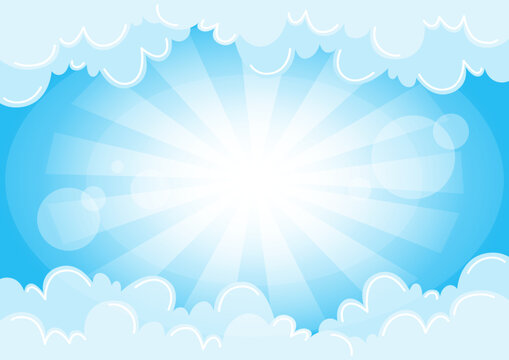 a blue sky with clouds