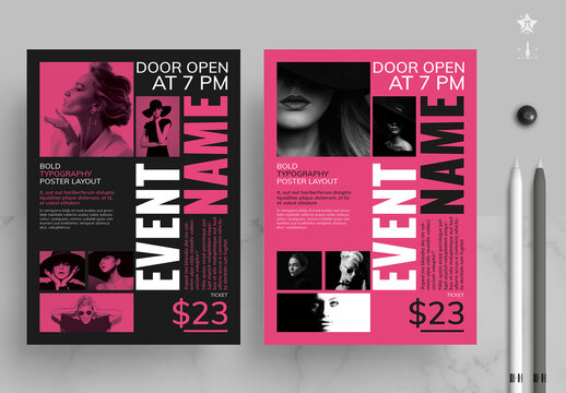 Bold Typography Poster Layout