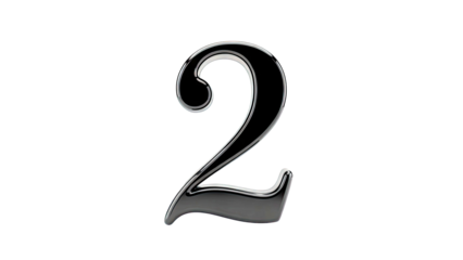 Shiny Black Number 2