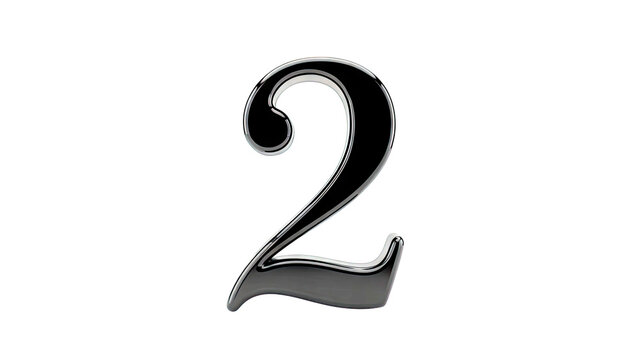 Shiny Black Number 2