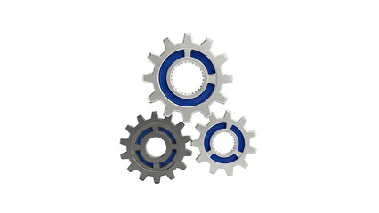 Three Interlocking Gears