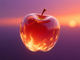 Obraz premium Glassmorphism Apple Soft Pastel Tone Background