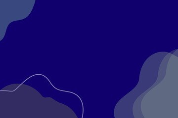 Abstract Blue Geometric Blob Background for Presentation