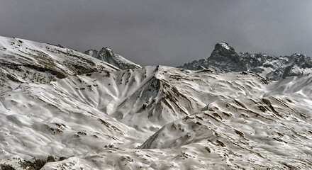 Risoul France ski resort mountain skiers