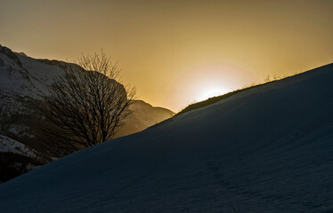 Risoul France ski resort mountain skiers