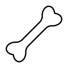 Obraz premium Bone line icon