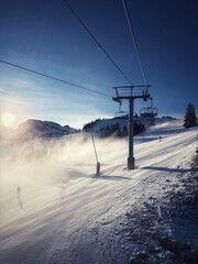Hiver sur les pistes de Villard De Lans dans le Vercors