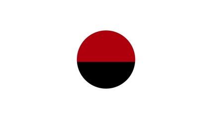 Abstract glowing Angola flag animation with white background.Futuristic glowing Angola flag with smooth animated.