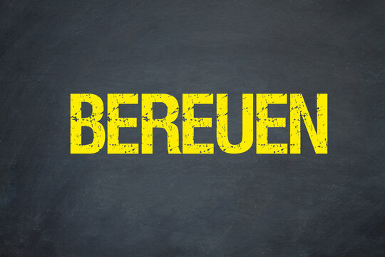 bereuen	
