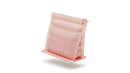 Collapsible Silicone Food Storage Bag Mockup Reusable Eco Friendly