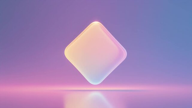 Soft square of light floating slowly dreamy gradient edges minimal futuristic ambience cascading smoothly across surreal cinematic glow atmosphere layers