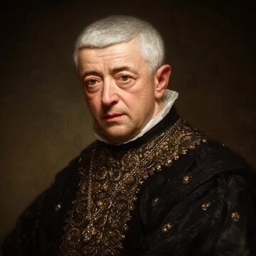 Realistic Portrait of Alessandro Volta