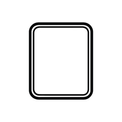 Minimalist square frame with double border design