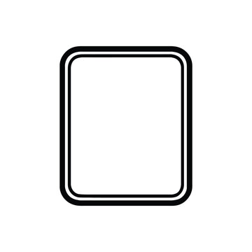 Minimalist square frame with double border design