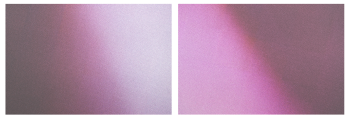 Grey pink and black, color gradient rough abstract background shine bright light and glow template empty space, grainy noise grunge texture on transparent background cutout